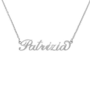 NSA|hypoallergenic steel necklace with laser cut woman name