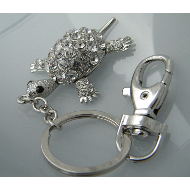 NSA|keychain jewel turtle amulet strass woman