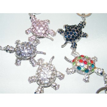 NSA|keychain jewel turtle amulet strass woman