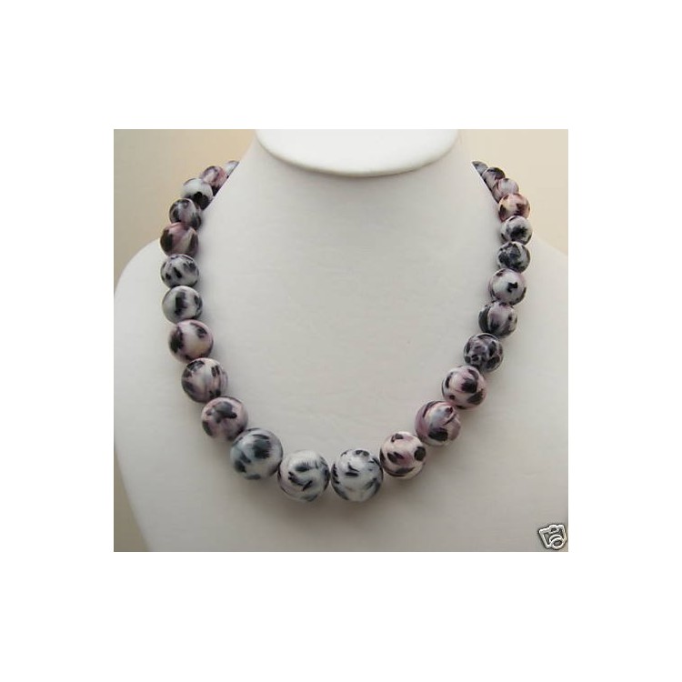 NSA|women's large spotted pearl necklace choker