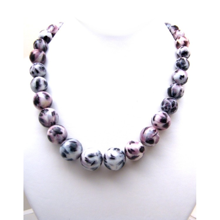NSA|women's large spotted pearl necklace choker