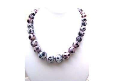 NSA|women's large spotted pearl necklace choker