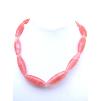 NSA|collana donna quarzo cherry pietre girocollo