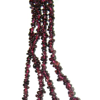 NSA|Semiprecious stones necklace Filo Chips GARNET 88 cm Without the closure