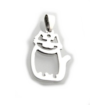 NSA|925 silver pendant cat kitty kitty without necklace