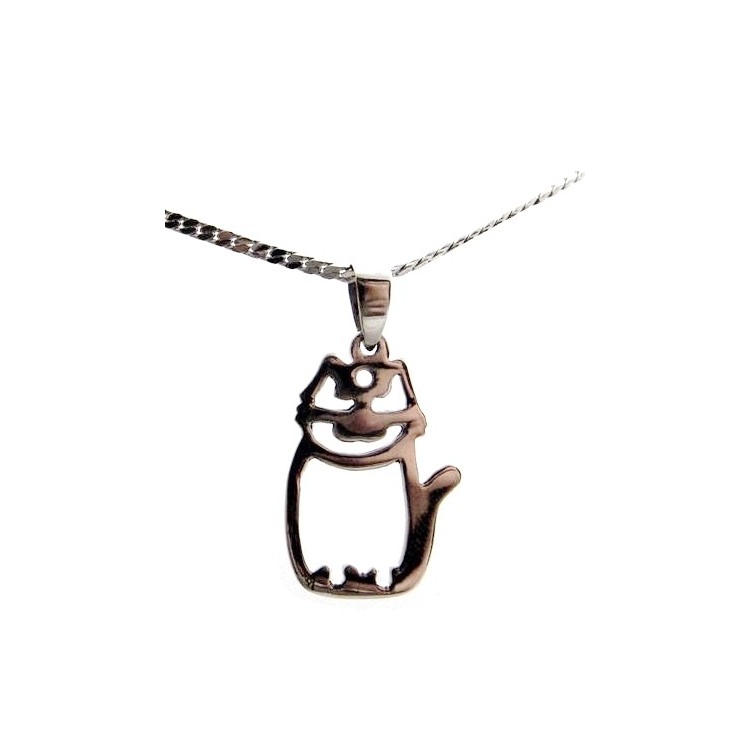 NSA|925 silver pendant cat kitty kitty without necklace