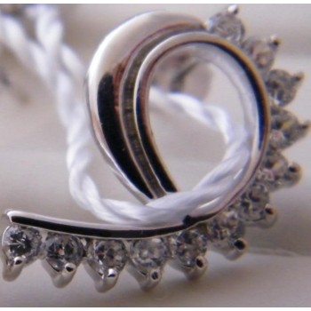 NSA|Chetè Laroche ORECCHINI ARGENTO 925 effetto ORO BIANCO con ZIRCONI