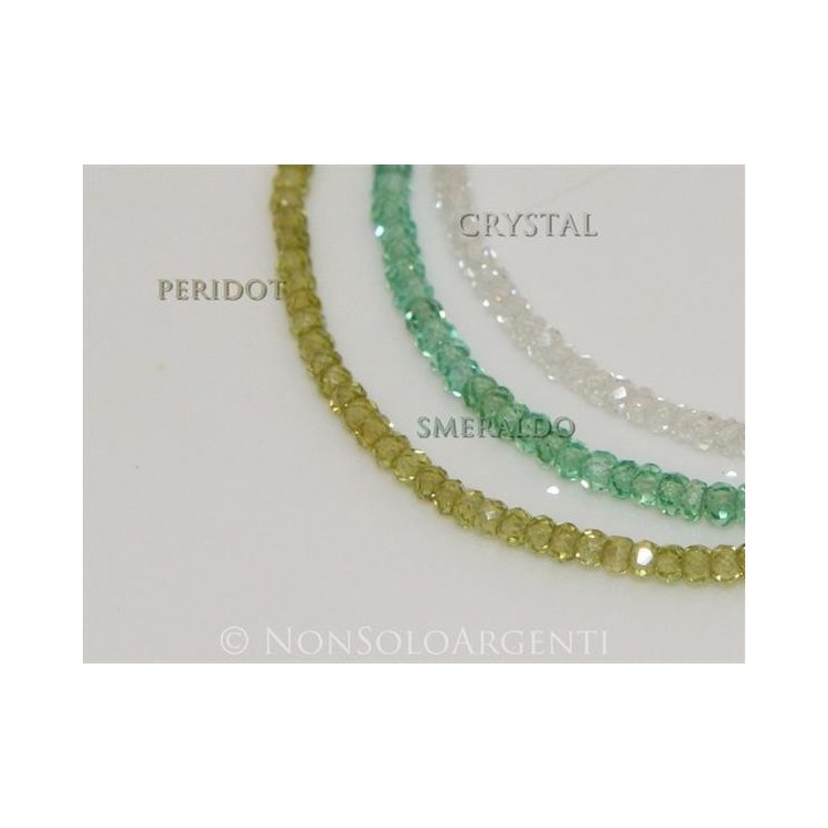 NSA|Argento 925 : Bracciale Donna semipreziosi pietre zirconi naturali chiusura magnete mis 18