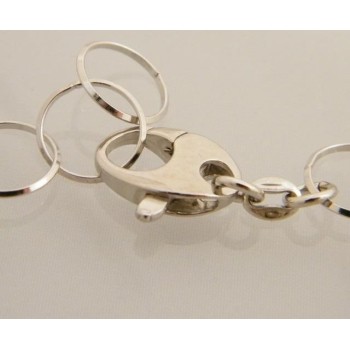 NSA|bracciale argento 925 intrecci ellissi ovali ritorti barrette satinate