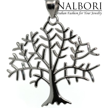 NSA|collana Argento 925 girocollo e ciondolo albero della vita famiglia nascita