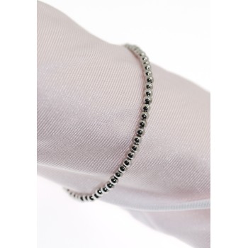 NSA|bracciale argento 925 sfere palline ball 3mm piene varie misure cavigliera