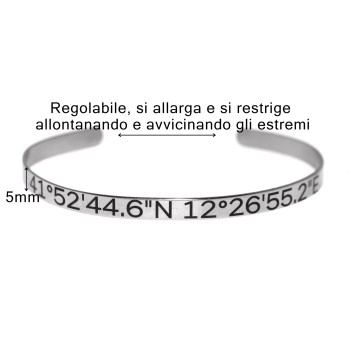 NSA|gioielli personalizzati nonsoloargenti.com con data, disegno coordinate, evento, incisione scritta gratis
