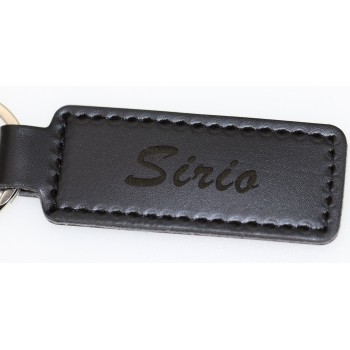 NSA|Key ring for men and women in vegan polyurethane leather with personalized engraving