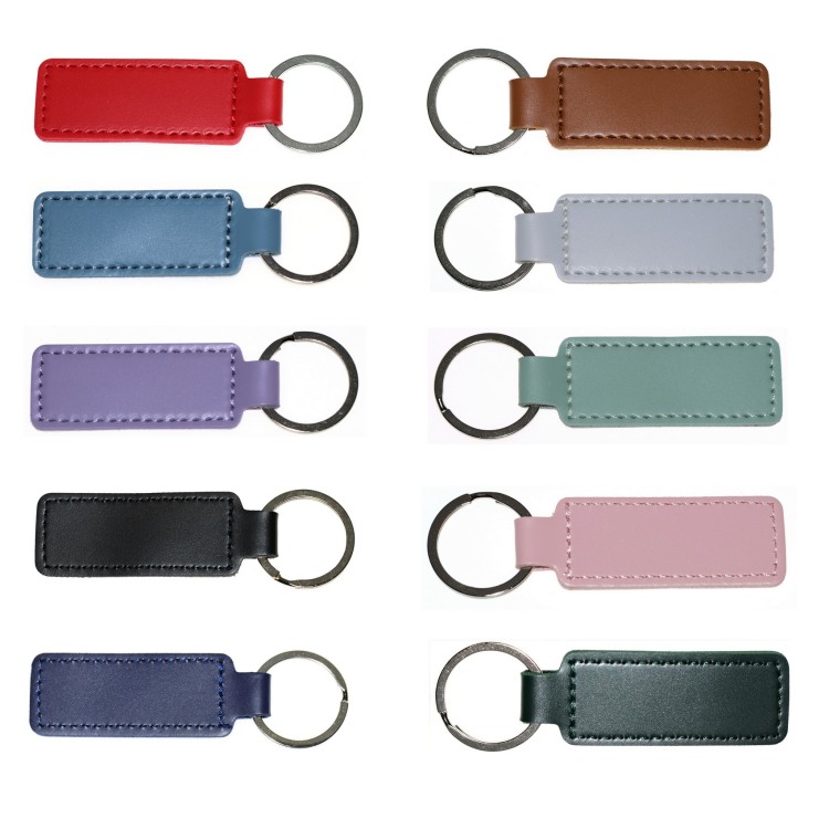 NSA|Key ring for men and women in vegan polyurethane leather with personalized engraving