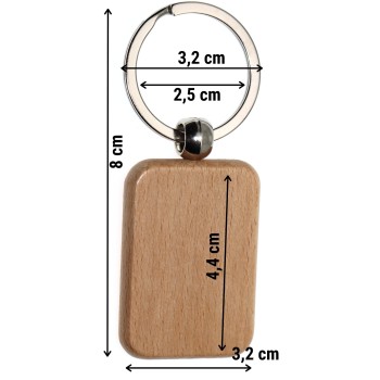 NonSoloArgenti |personalized wooden family key ring gift mum dad engraving figures names