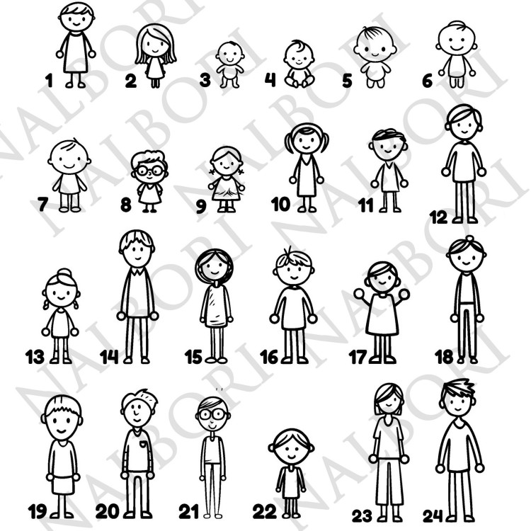 NonSoloArgenti |personalized wooden family key ring gift mum dad engraving figures names