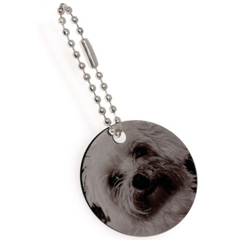 NonSoloArgenti |keychain bag pendant photo personalized writing commemorative phrase dog cat pets memorial loved ones