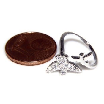 NSA|Silver 925 &  Rhodium: ring for woman, foot ring