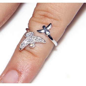 NSA|Silver 925 &  Rhodium: ring for woman, foot ring