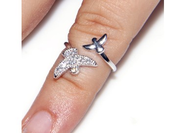 NSA|Silver 925 &  Rhodium: ring for woman, foot ring