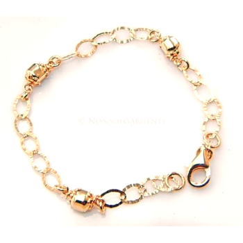 Argento 925 : Bracciale caramelle candies bagno giallo | NonSoloArgenti