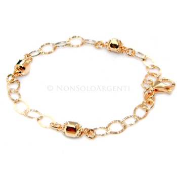 Argento 925 : Bracciale caramelle candies bagno giallo | NonSoloArgenti