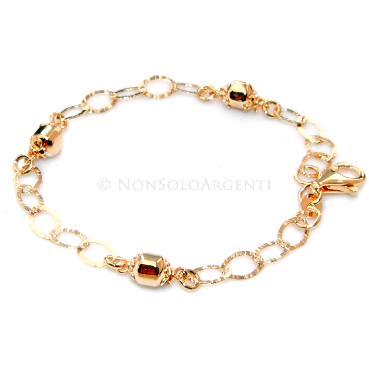 Argento 925 : Bracciale caramelle candies bagno giallo | NonSoloArgenti