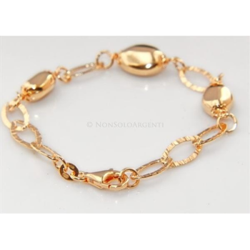 Argento 925 : Bracciale diamantato confetti placcato oro giallo|NonSoloArgenti