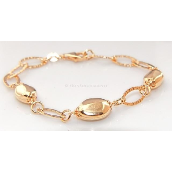 Argento 925 : Bracciale diamantato confetti placcato oro giallo|NonSoloArgenti