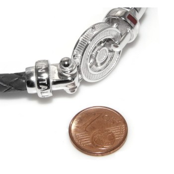 NSA|bracciale massiccio argento 925, made in italy