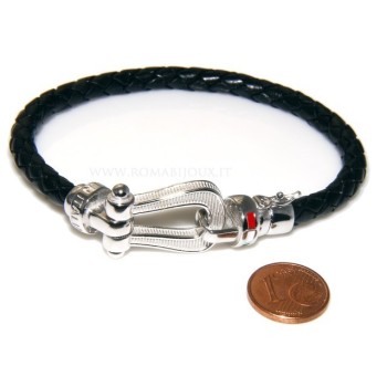 NSA|bracciale massiccio argento 925, made in italy