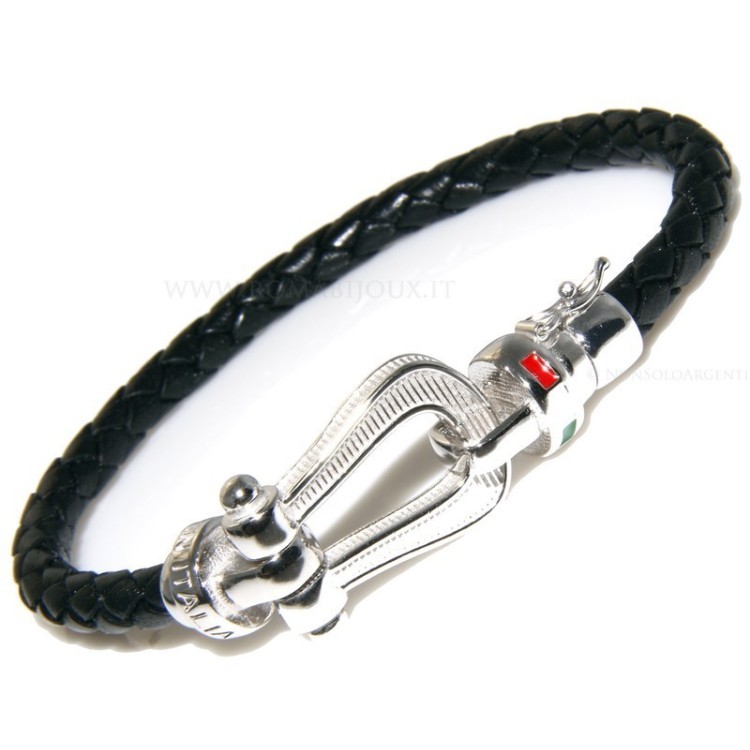 NSA|bracciale massiccio argento 925, made in italy