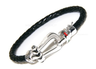 NSA|bracciale massiccio argento 925, made in italy